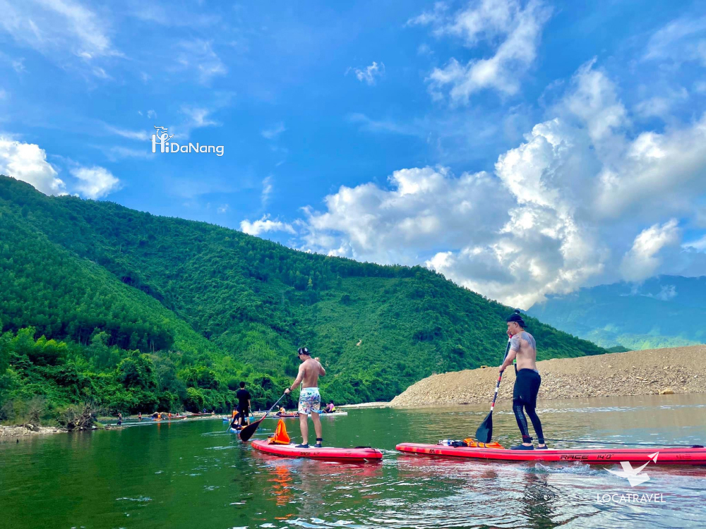 Chèo sup trên sông Cu Đê - Hoà Bắc